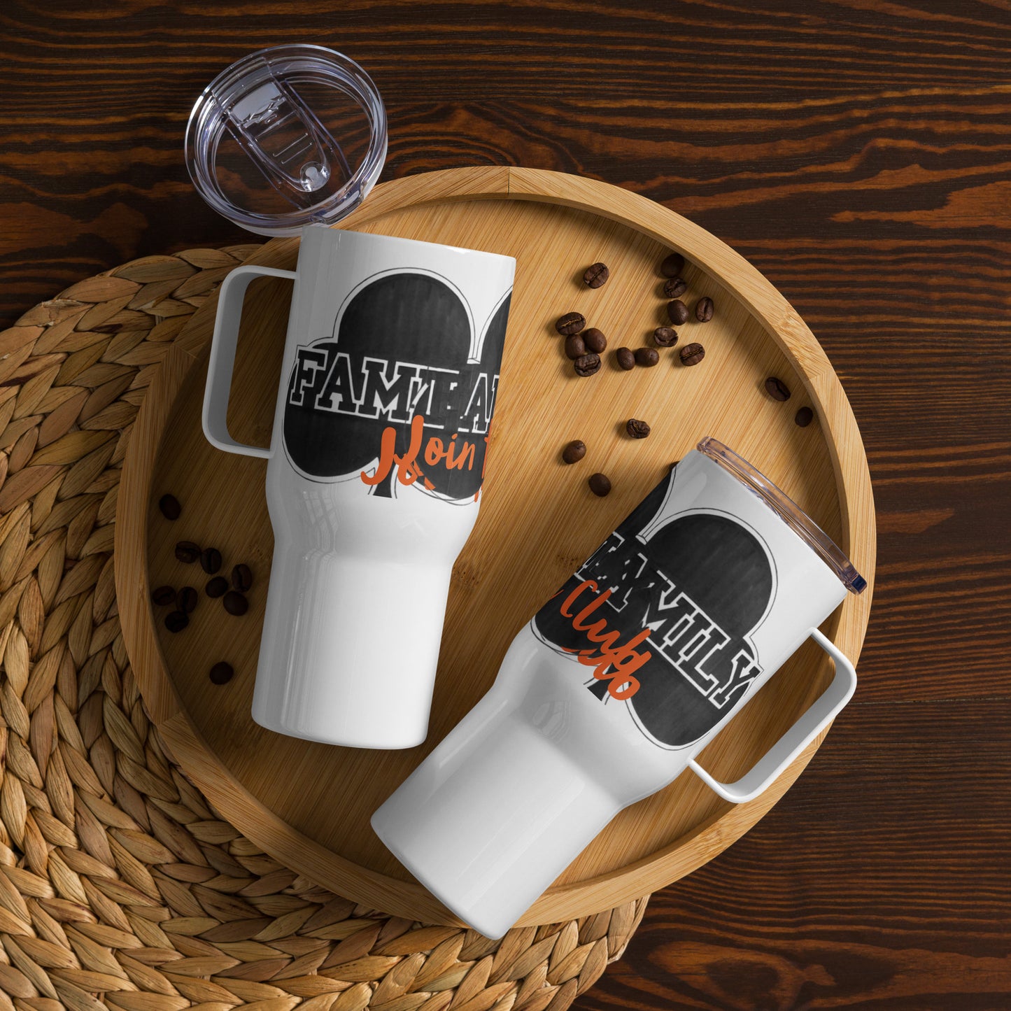 Family Travel Mug with a handle